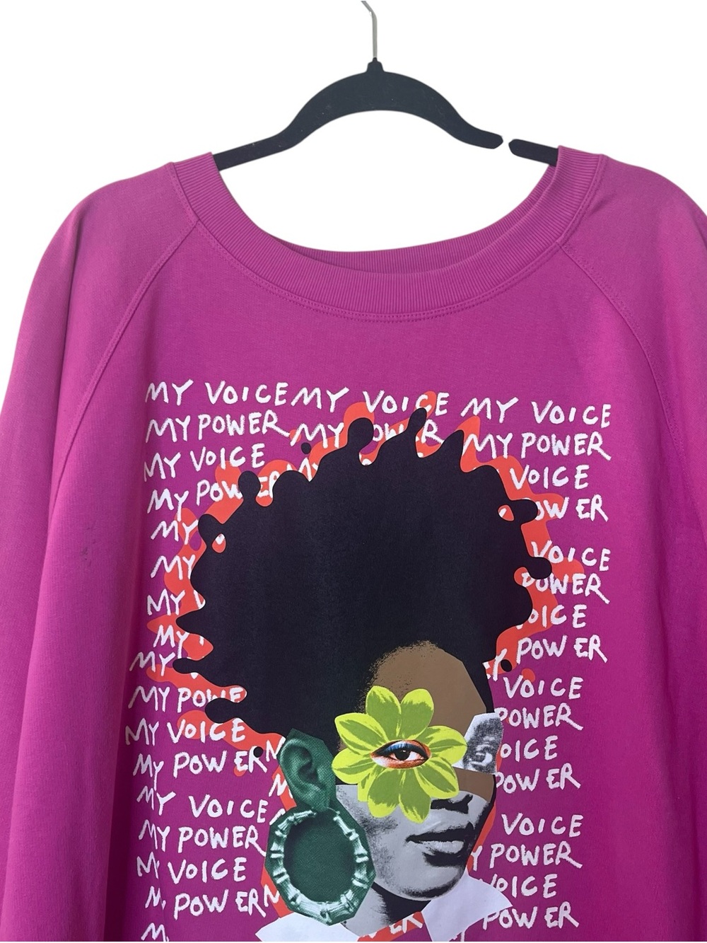 🎉Target Magenta Pink Graphic Black History Month Sweatshirt Sz 2X - Picture 2 of 6